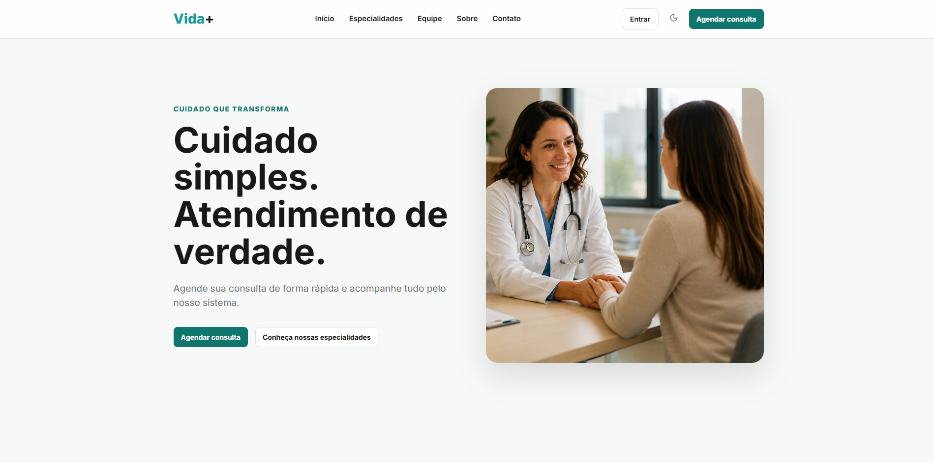 Clínica Vida+ — sistema para clínica médica